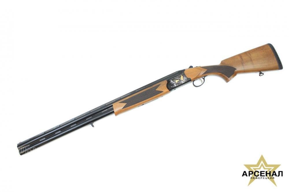 KRAL Tundra A, 12/76 орех,5д/н L=710,золотые утки,черн. ств. коробка, экстрактор,аллюминий