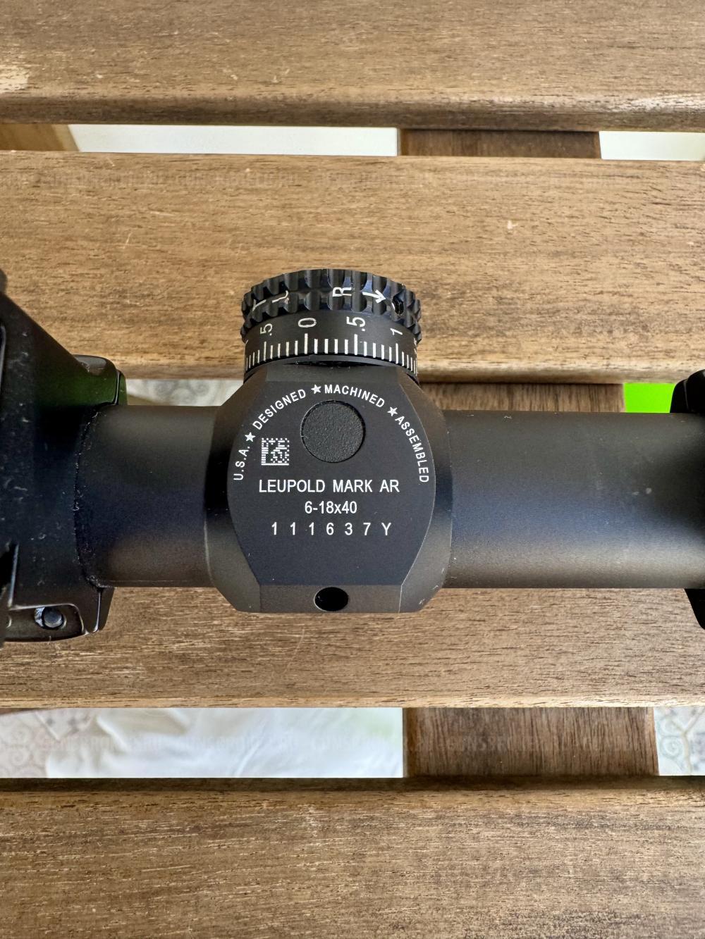 Leupold Mark-AR, планка Innomount ( Tikka ), кронштейн / кольца Recknagel, Warne