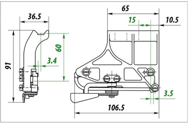 Кронштейн для крепления пнв