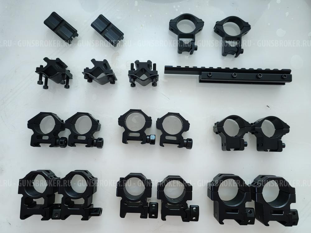 Кронштейн, кольца для прицела, переходные планки