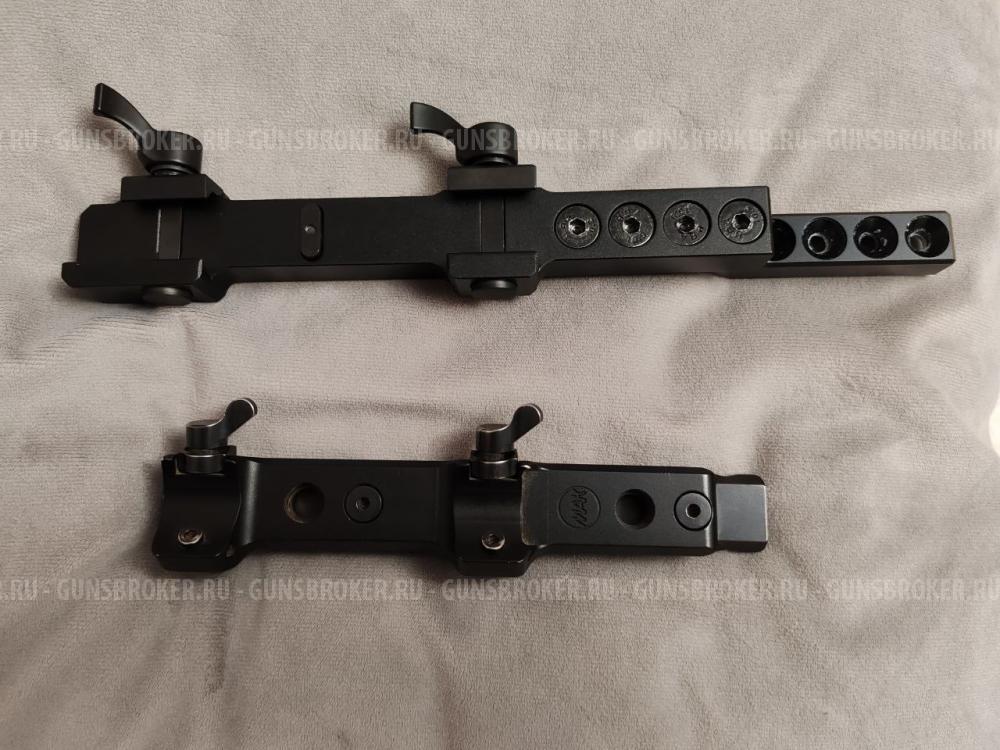 Кронштейн МАК на Blaser с отдельной планкой Picatinny+кронштейн родной Rika NV