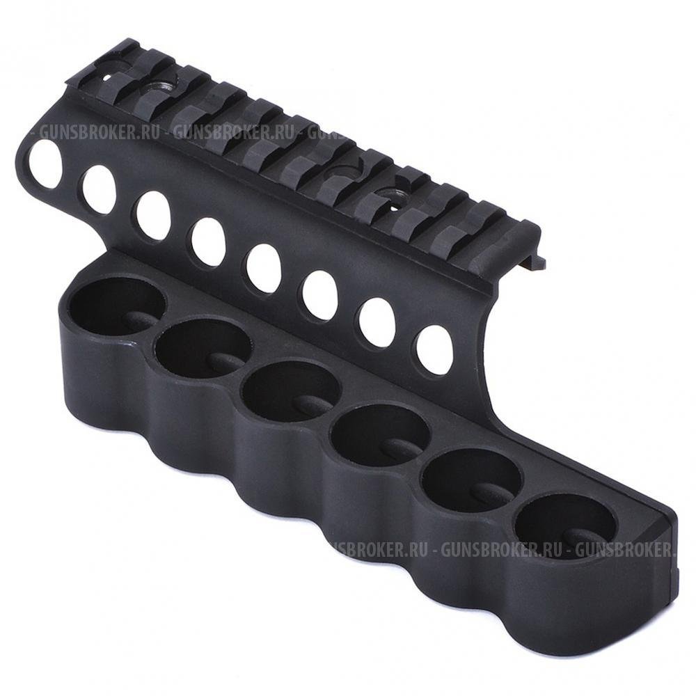 Кронштейн Mesa Tactical на 6 патронов с планкой Вивера для Mossberg SideSaddle