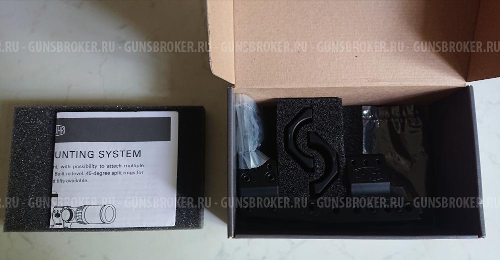 Тактический кронштейн-моноблок Spuhr SP-4026 на Picatinny, D=34 мм, H32 мм, 0 Mil/MOA