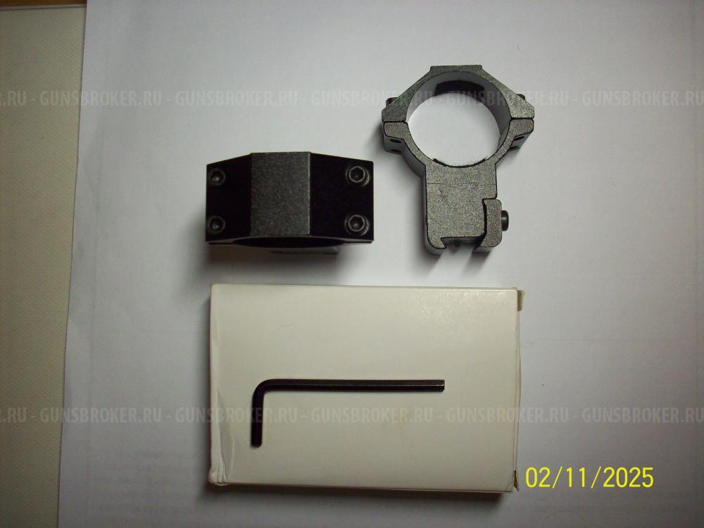 Кронштейны и кольца 25,4мм и 30мм. на ластохвост и weaver.