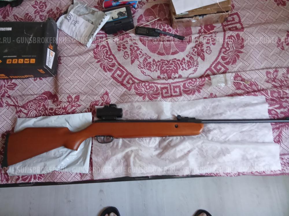 Кросман,4.5 мм.до 3 дж.с прицелом VALTER