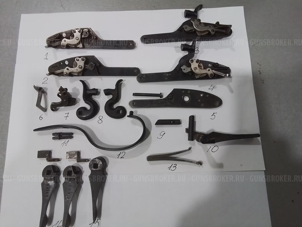 ЗиП на ТОЗ-БМ;ТОЗ-63;  Винты,рычаг запирания ИЖ-26, ИЖ-43; Пружины боевые ТОЗ-БМ