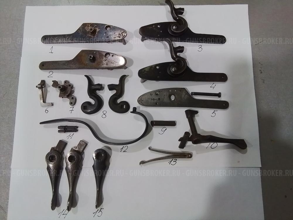 ЗиП на ТОЗ-БМ;ТОЗ-63;  Винты,рычаг запирания ИЖ-26, ИЖ-43; Пружины боевые ТОЗ-БМ