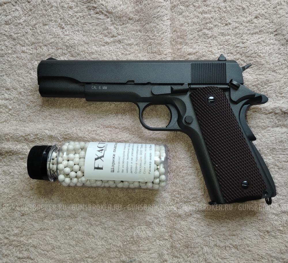 KWC Colt 1911 [шары, 6.0 мм, блоубэк, металл]