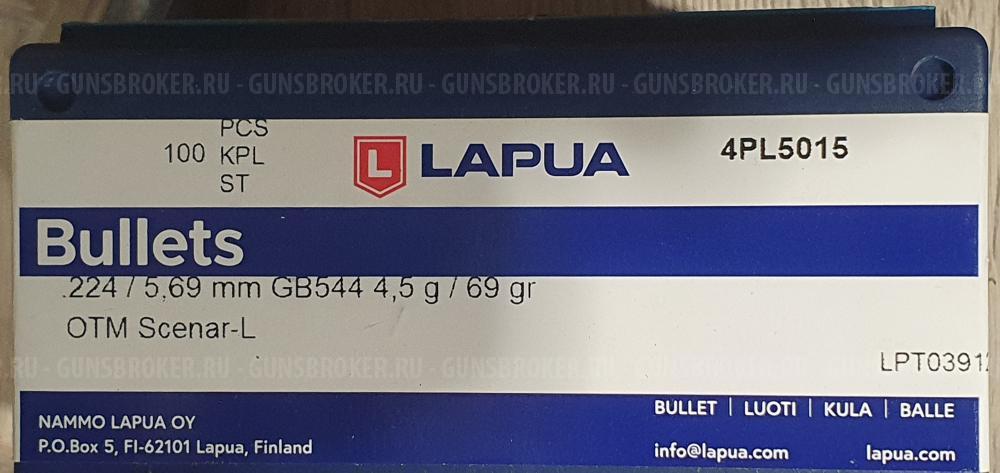 Lapua .224 4,5 g / 69 gr Scenar OTM 