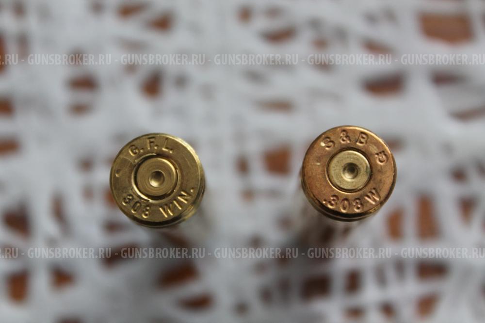 Латунные гильзы 308 win б/у