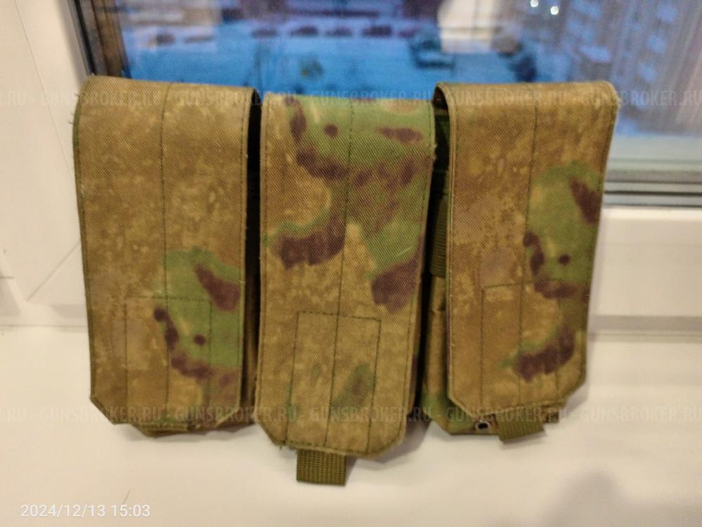 Штурмовой подсумок закрытого типа  для размещения трех магазинов АК