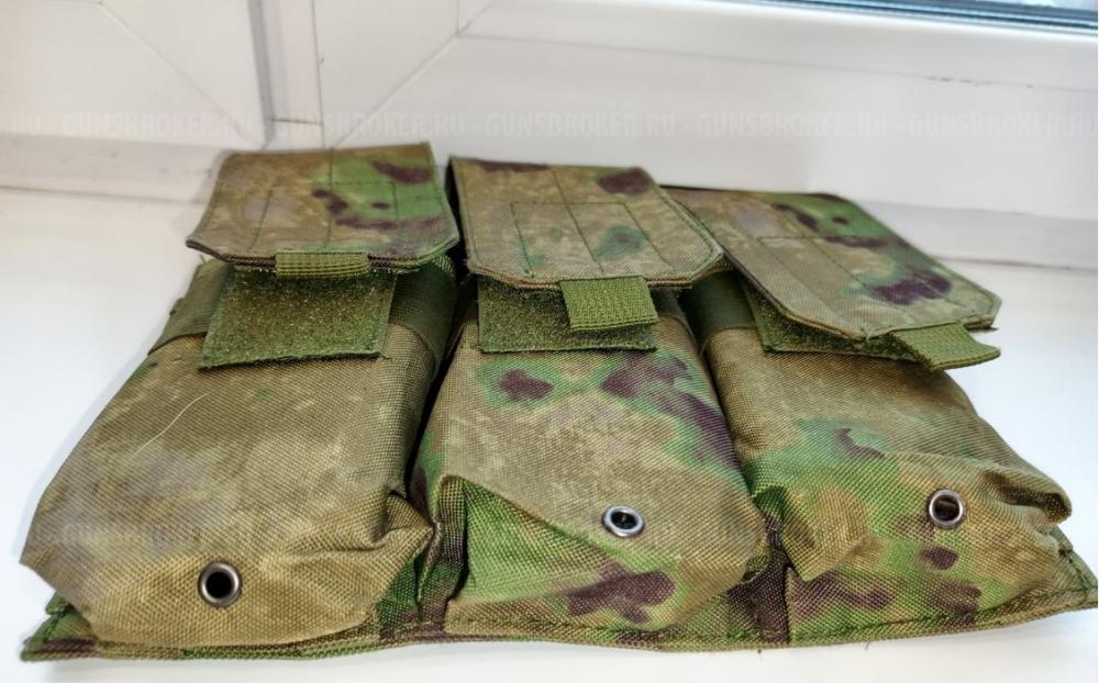 Штурмовой подсумок закрытого типа  для размещения трех магазинов АК