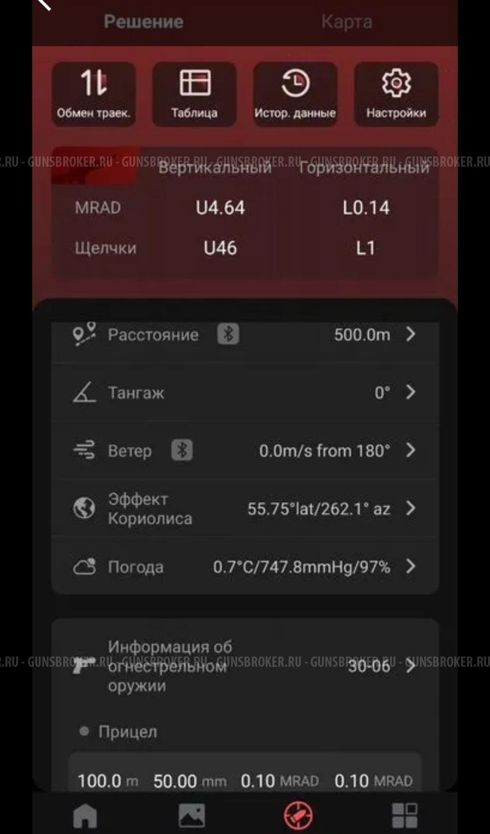 Лазерный дальномер(1535нМ)с баллистическим калькулятором