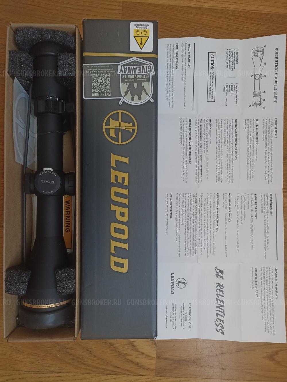 Leupold vx-3HD CDS-ZL 4.5-14X50 новый