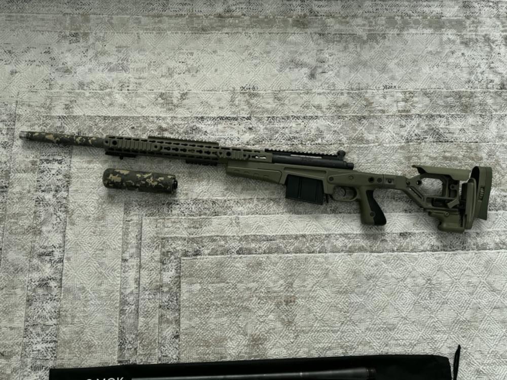 Ложа Accuracy International AX AICS Chassis на Remington 700 Long Action.