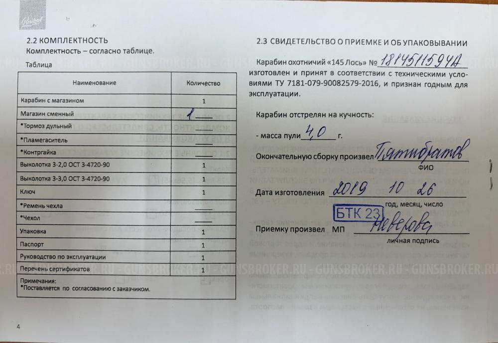 Лось 145 223 Rem