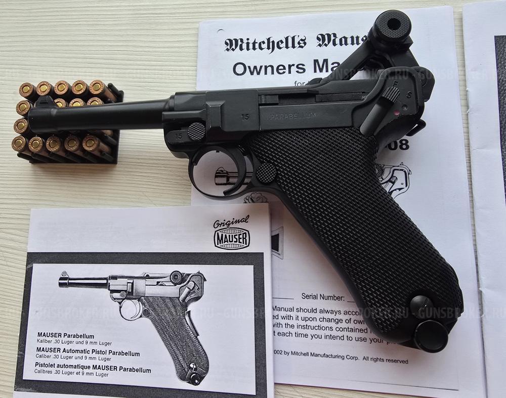 Luger Parabellum от Gletcher, 4,5 мм, тюнинг