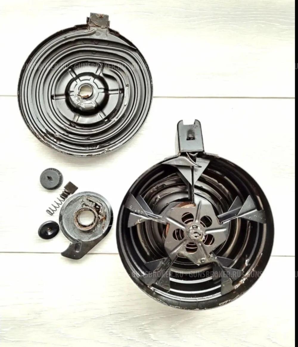 Магазин дисковый 7,62х39 РПК, АК, АКМ на 75мест ( бубен)