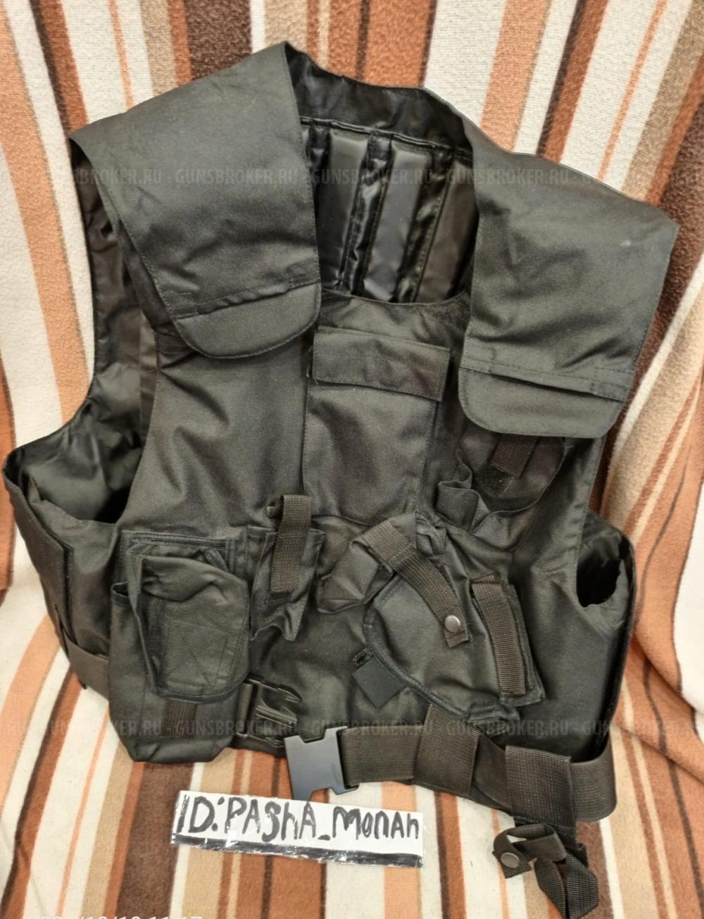 Чехол под бронежилет чёрного цвета (без плит)