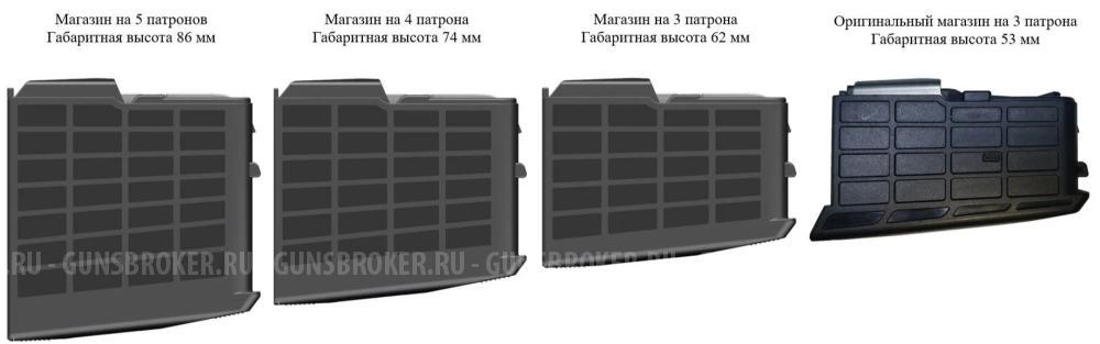 Магазин для винтовки Sako A7 308 калибр (на 3, 4 и 5 патронов)