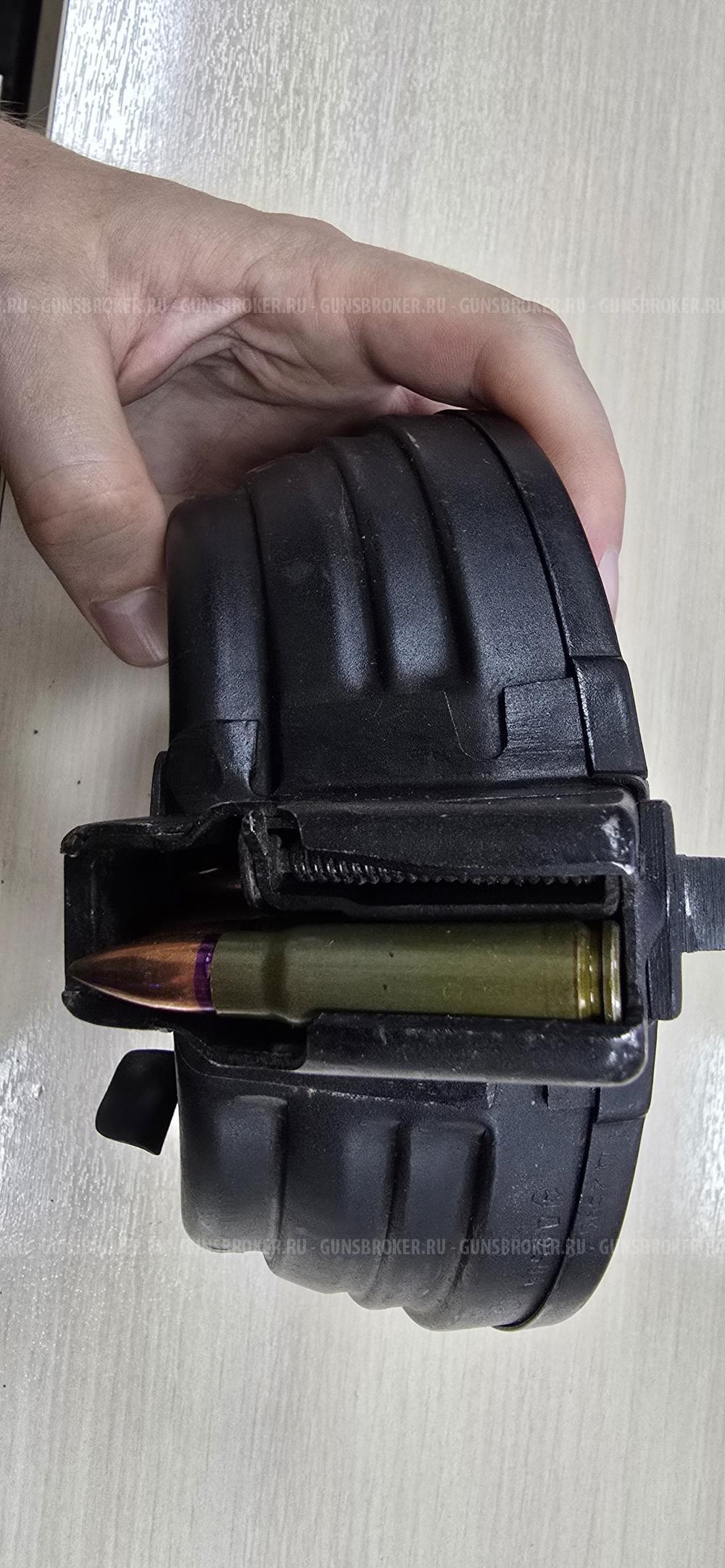 Магазин на 75 патронов (Бубен)  для РПК и АКМ 7.62x39