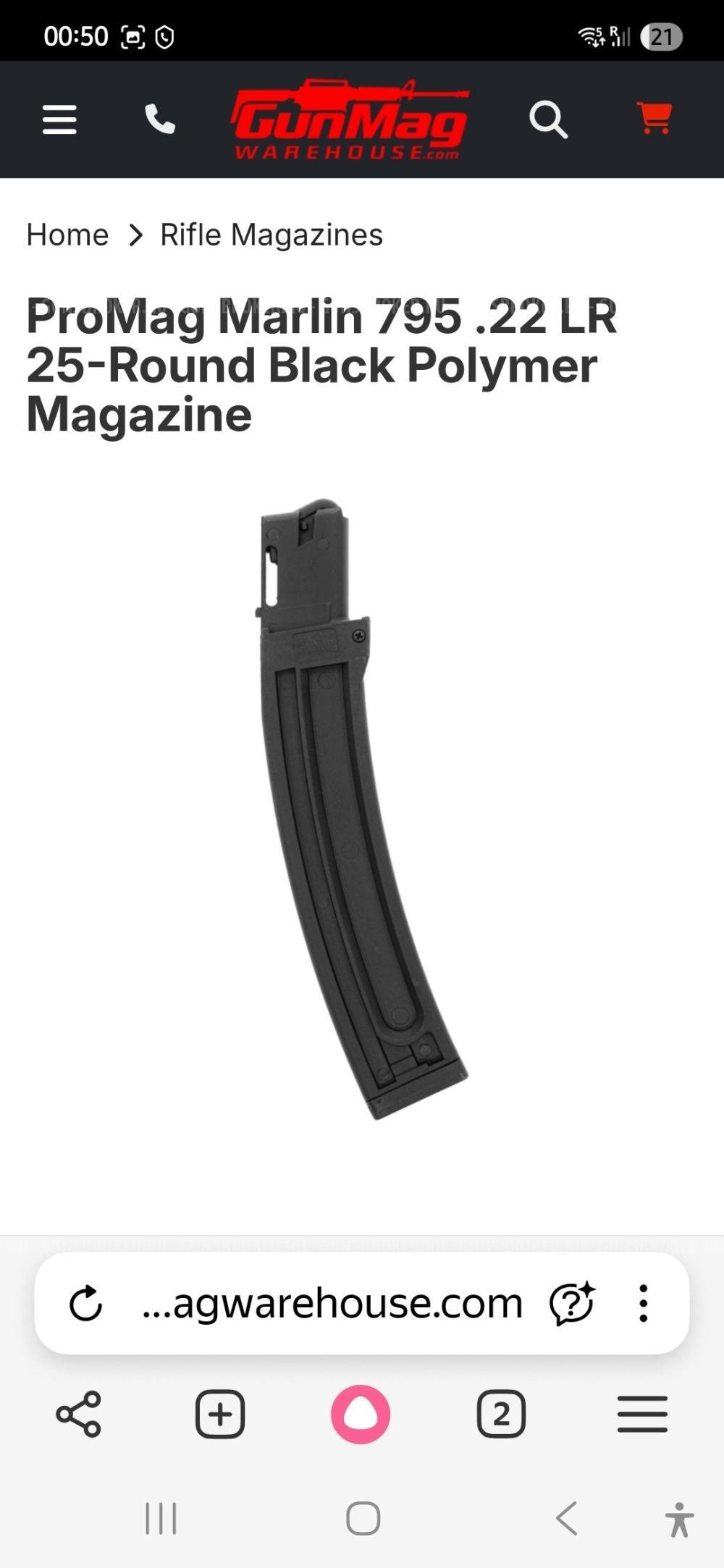 магазин на Marlin 795