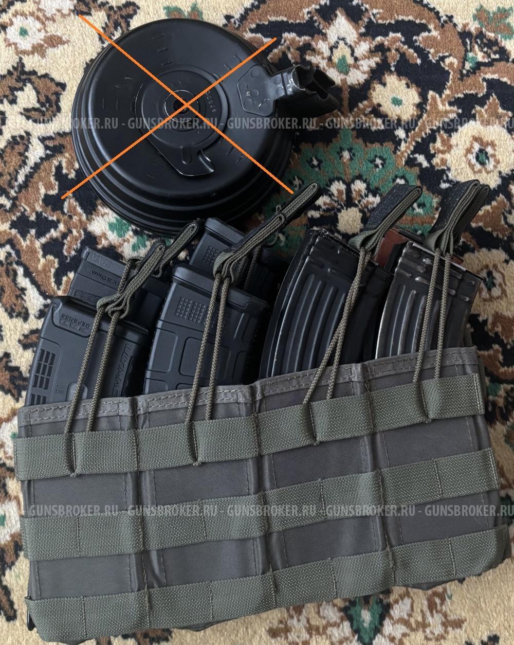 Магазины на 30 мест для Сайга, АК, Вепрь, подсумок от ССО, molle под магазины АК  