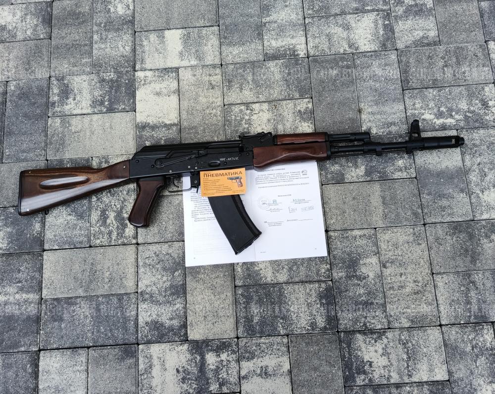 Автомат учебный "Концерн Калашников" АК74-СУ в дереве "Люкс", стационарный приклад