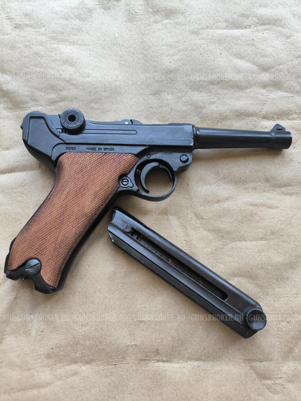 Макет пистолет Luger Parabellum P08
