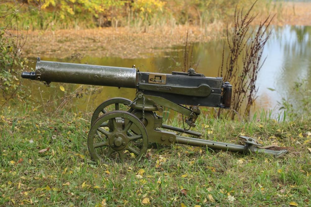 Пулемет Максим 1914 год №5523 на станке Колесникова