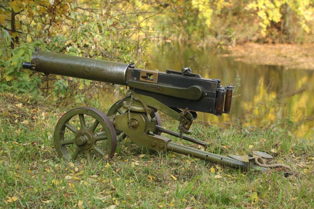 Пулемет Максим 1914 год №5523 на станке Колесникова