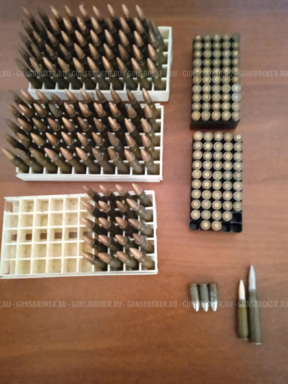 Макеты патронов 9x19/5,45x39/5,56x45/7,62x39/7,62x51/7,62x54/9x17/катриджи для ТТ-С