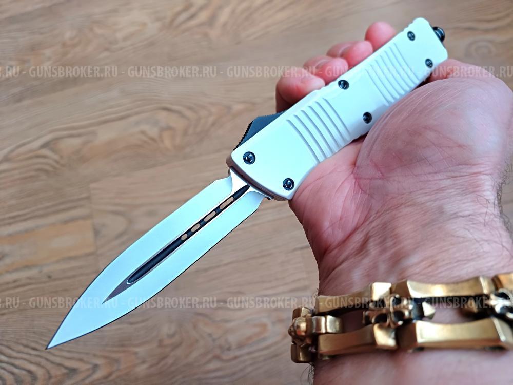 Microtech Combat Troodon D/E Storm Trooper Knife (3.4" White) 142-1ST