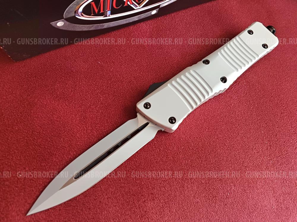 Microtech Combat Troodon D/E Storm Trooper Knife (3.4" White) 142-1ST