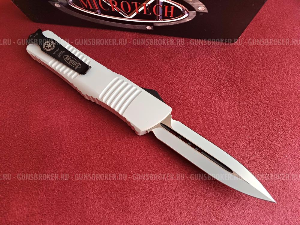 Microtech Combat Troodon D/E Storm Trooper Knife (3.4" White) 142-1ST