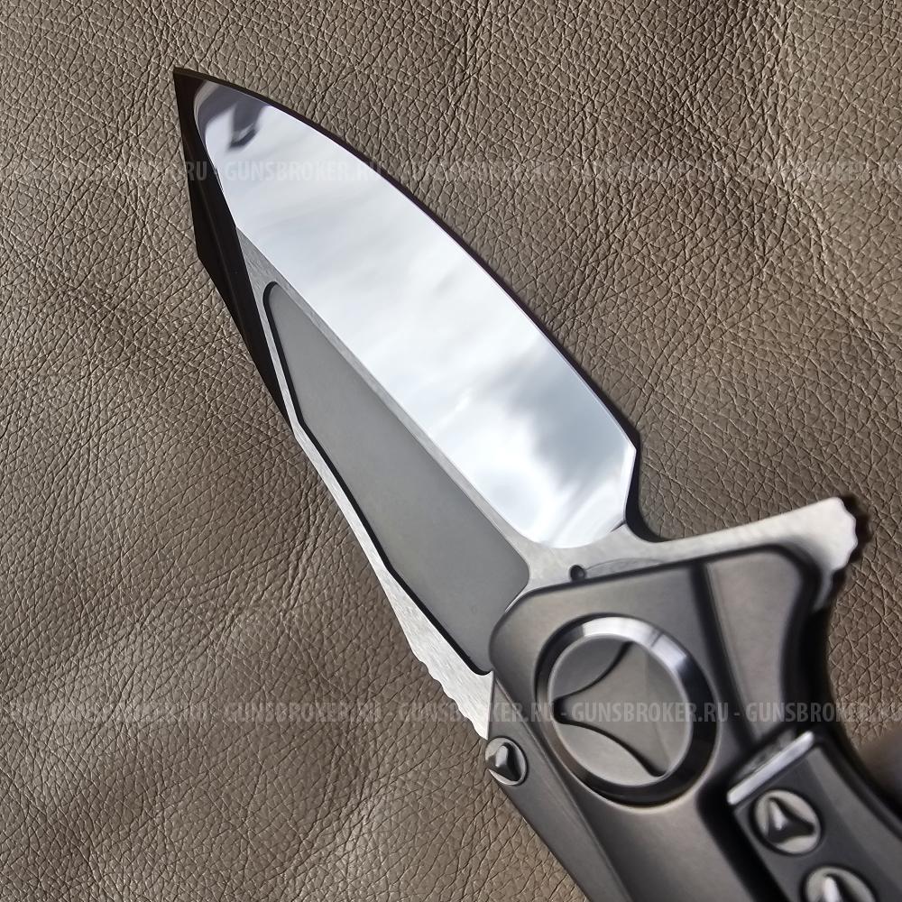 Microtech Marfione Custom Matrix Mirror Polish ,Tritium Insert ,Titanium Handle