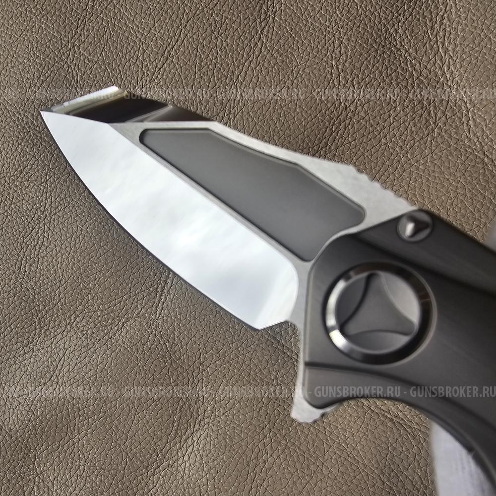 Microtech Marfione Custom Matrix Mirror Polish ,Tritium Insert ,Titanium Handle