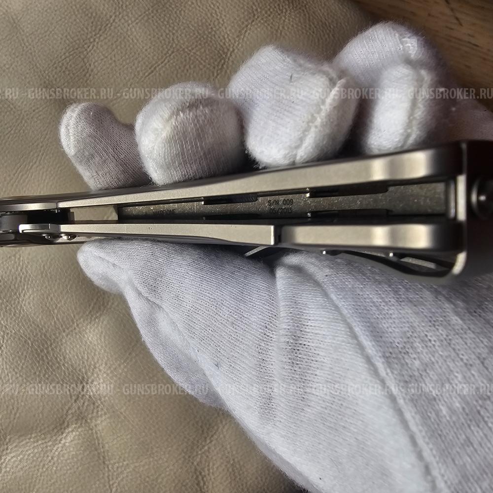 Microtech Marfione Custom Matrix Mirror Polish ,Tritium Insert ,Titanium Handle