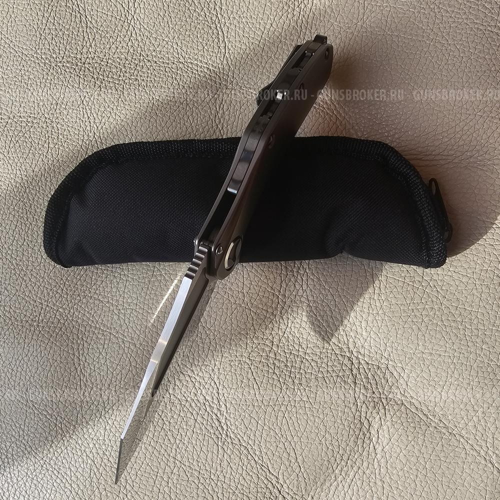 Microtech Marfione Custom Matrix Mirror Polish ,Tritium Insert ,Titanium Handle