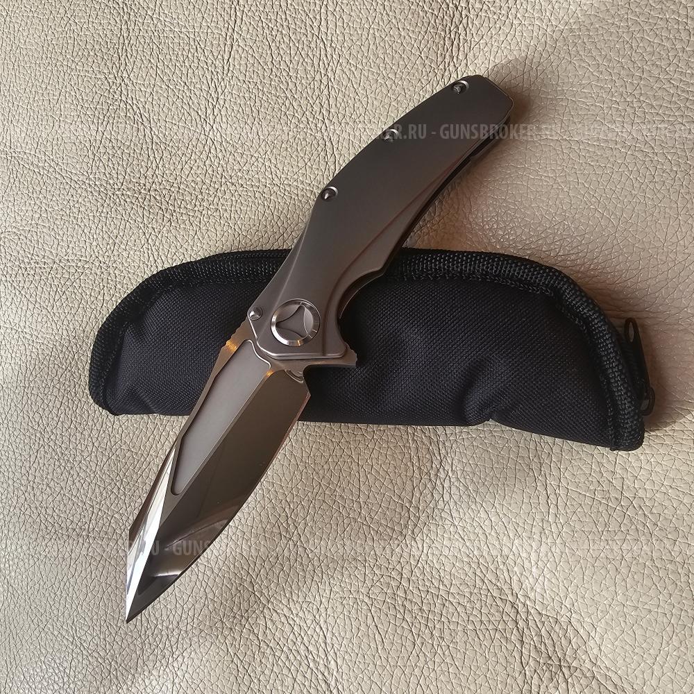 Microtech Marfione Custom Matrix Mirror Polish ,Tritium Insert ,Titanium Handle