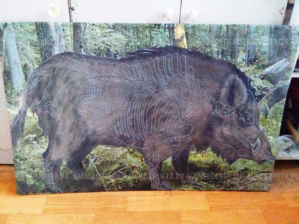 Мишень "Кабан Пятак" на картоне.