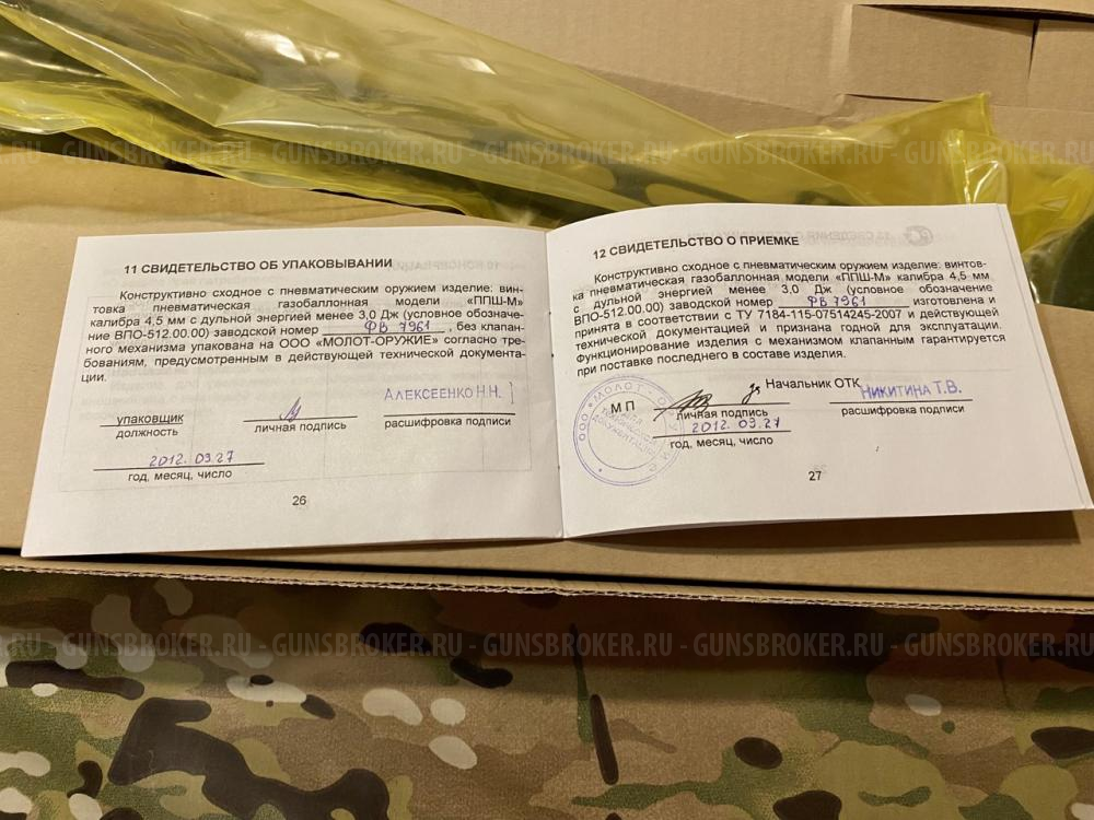 Макет ППШ от Молот-Оружие