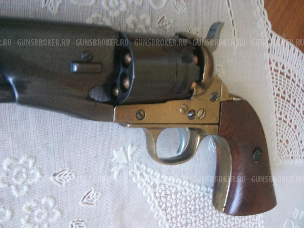 ММГ Револьвер Denix Colt Navy D7/1083L (латунь, дерево, 1851 г)