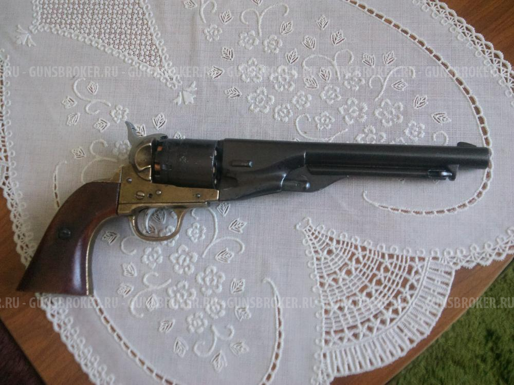 ММГ Револьвер Denix Colt Navy D7/1083L (латунь, дерево, 1851 г)
