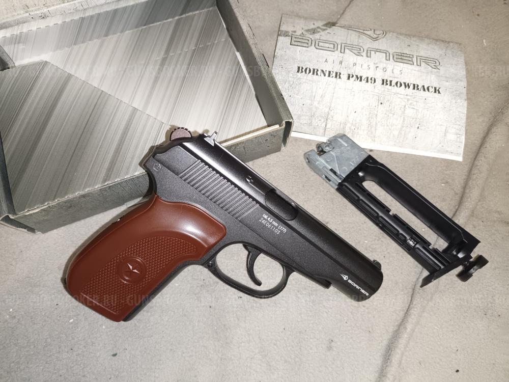  пистолет Gletcher Colt CLT 1911 4.5 мм (Blowback)  макаров блоубэк Umarex PM Ultra