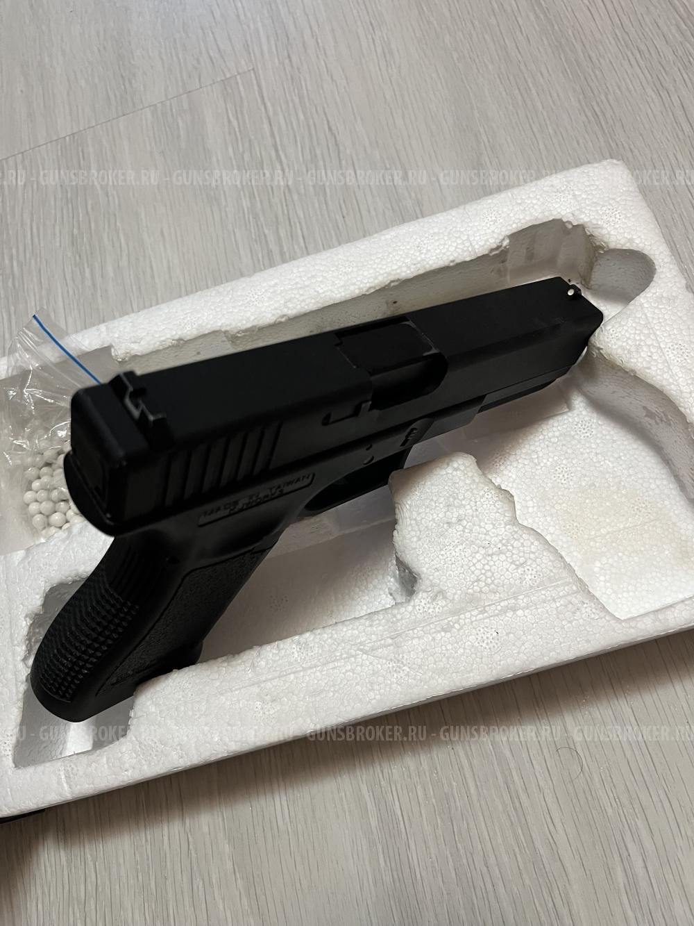 Модель пистолета (KJW) G17 металл (KP-17) (Черный)