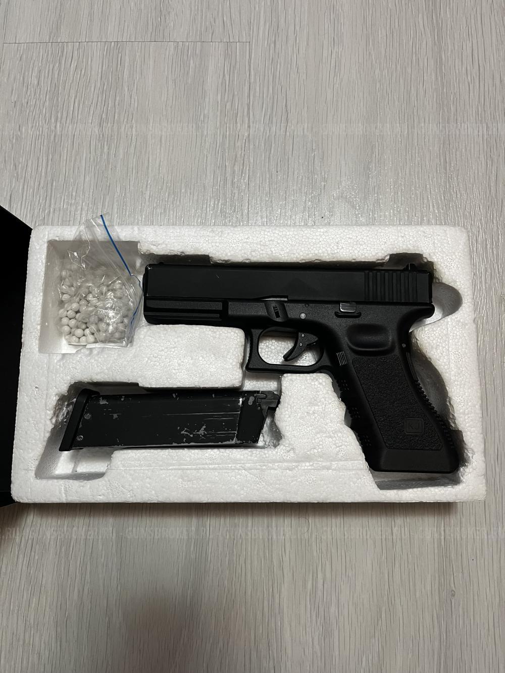 Модель пистолета (KJW) G17 металл (KP-17) (Черный)