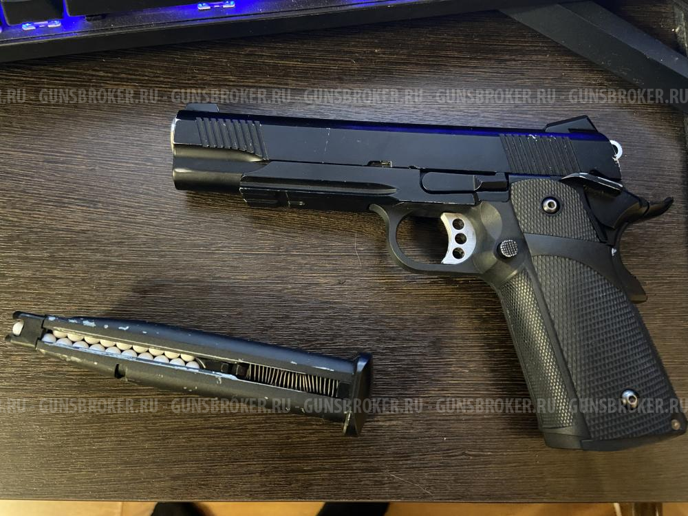 Модель пистолета (KJW) Hi-Capa металл (KP-05) (Black)
