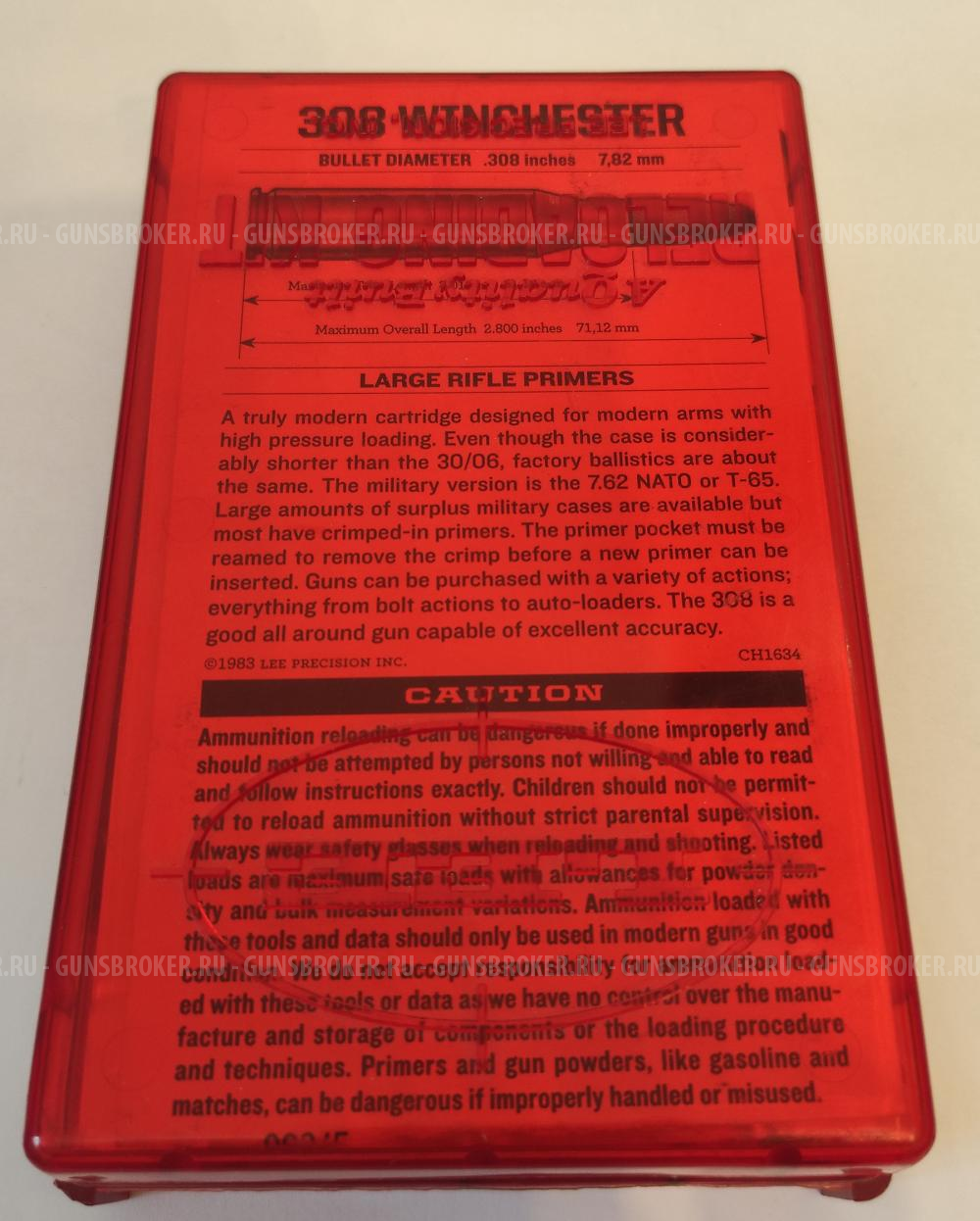 Молотковый набор LEE 308 калибра