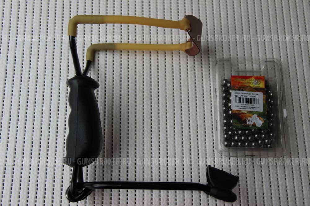 Мощная металлическая Рогатка Crosman USA с упором для руки для стрельбы охоты + стальные шарики 150ш
